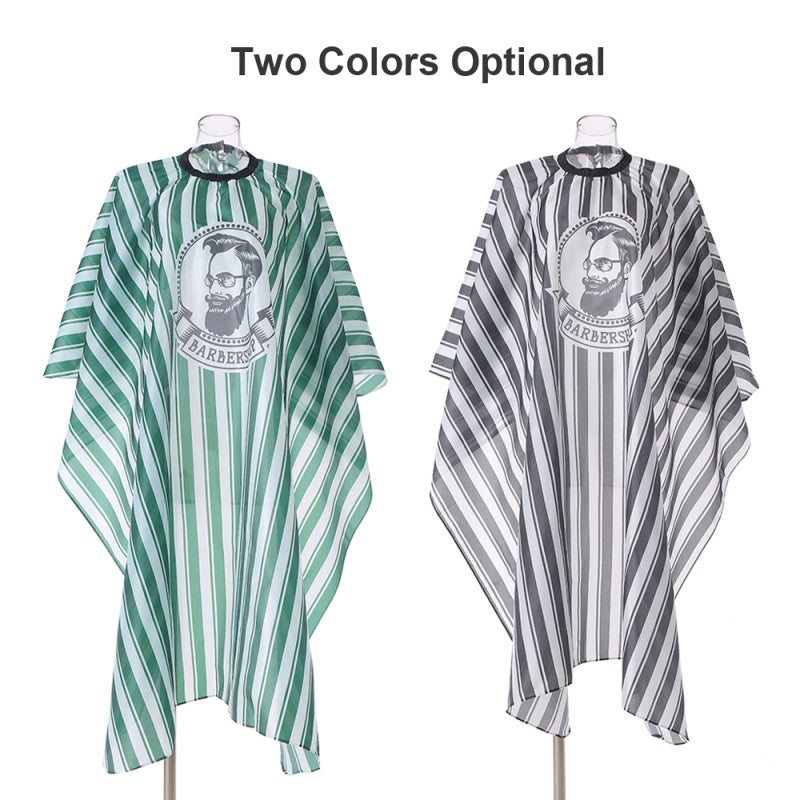 Green Barber Cape Anti Static Water Repellent Fabric Adjustable Snap Buttons - Easy Clean Quick Dry Salon Cape for Professional Hair Cutting Styling Coloring - Image 3