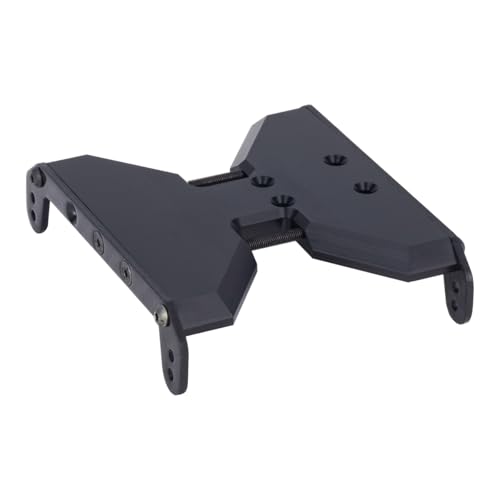 YSKMLOLP 110 RC Skid Plate1Pcs Delrin Transmission Plate Carbon Fiber Chassis Skid Plate for 110 RC Crawler Axial Scx10II or III Capra 19 UTB Upgrade Parts - Image 1