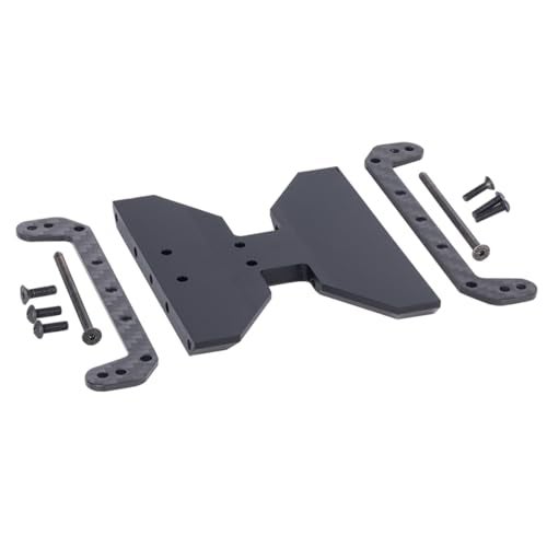 YSKMLOLP 110 RC Skid Plate1Pcs Delrin Transmission Plate Carbon Fiber Chassis Skid Plate for 110 RC Crawler Axial Scx10II or III Capra 19 UTB Upgrade Parts - Image 5