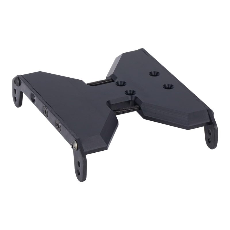 YSKMLOLP 110 RC Skid Plate1Pcs Delrin Transmission Plate Carbon Fiber Chassis Skid Plate for 110 RC Crawler Axial Scx10II or III Capra 19 UTB Upgrade Parts - Image 3