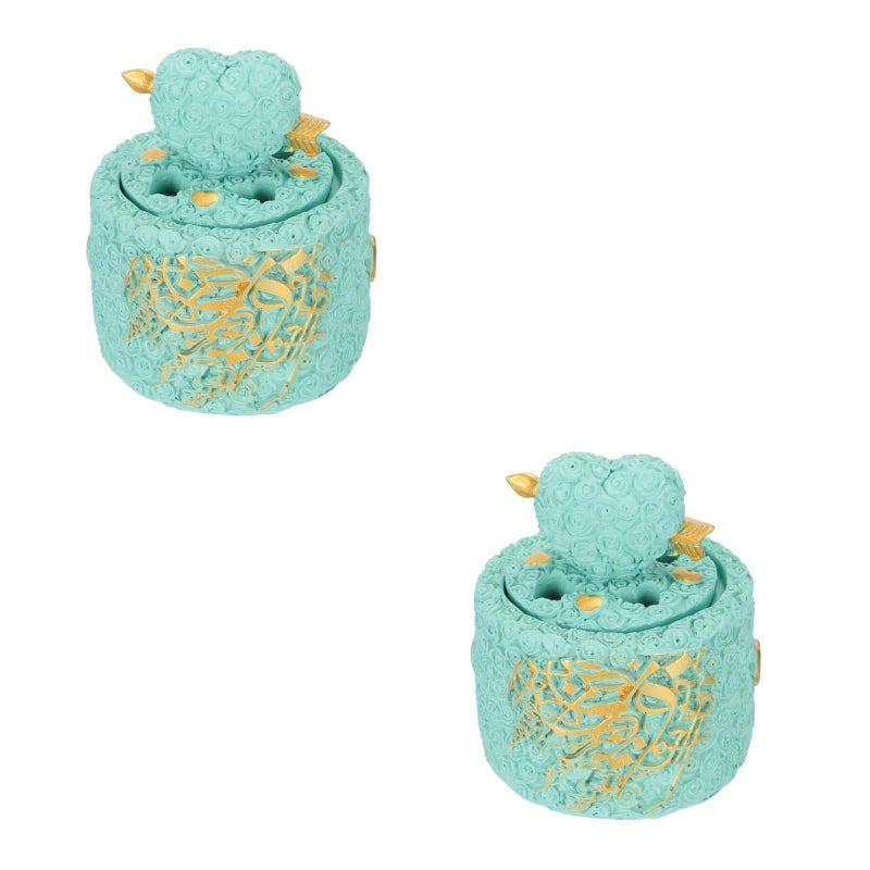 2 pcs Incense Burner Resin Incense Holder Desktop Censer Home Decoration - Image 1