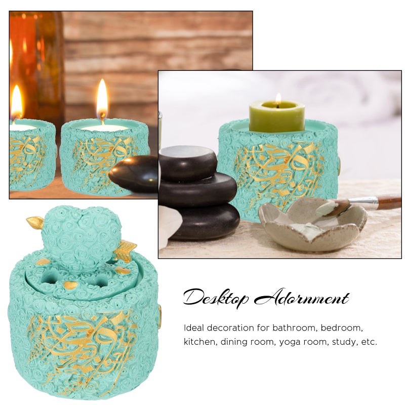 2 pcs Incense Burner Resin Incense Holder Desktop Censer Home Decoration - Image 2