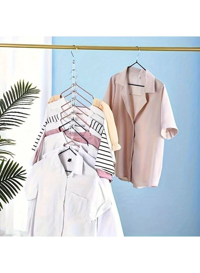 1pc Stainless Steel Clothes Chain Hanger Heavy Duty Silvery Space Saving Closet Storage - Image 2