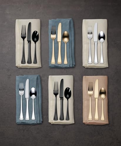 Lenox Portola, 3.40 LB, 20-Piece Flatware Set, Gold - Image 4