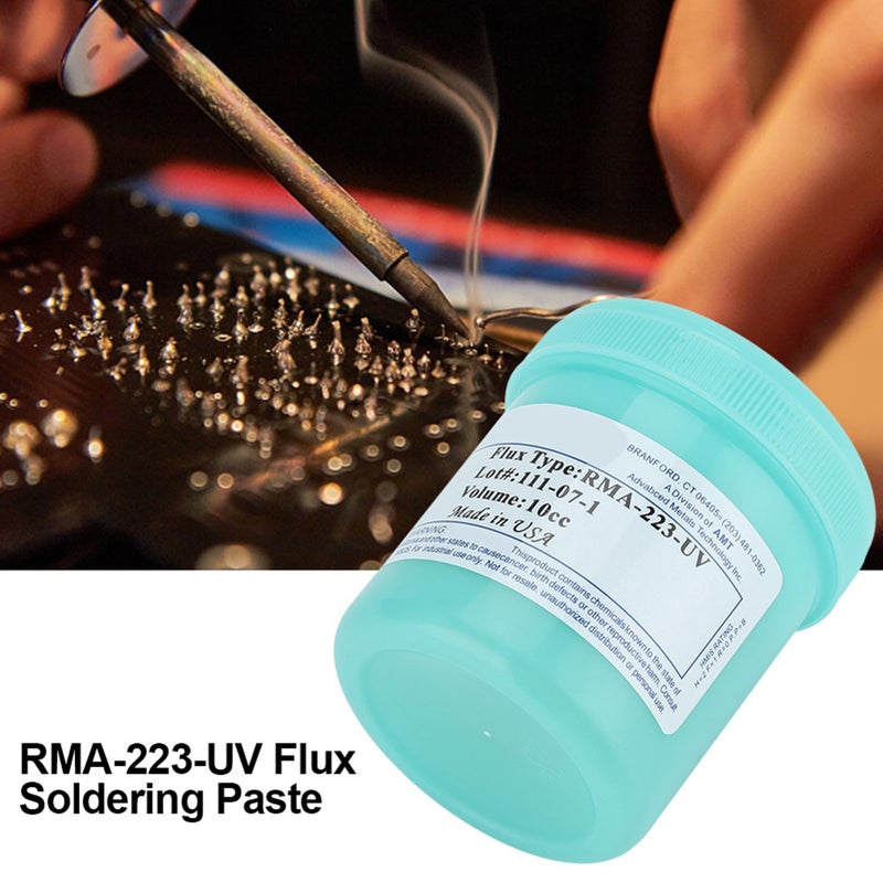 أداة إصلاح معجون اللحام الفلكس RMA-223-UV بوزن 100 جرام لـ CSP BGA PCB - Image 4