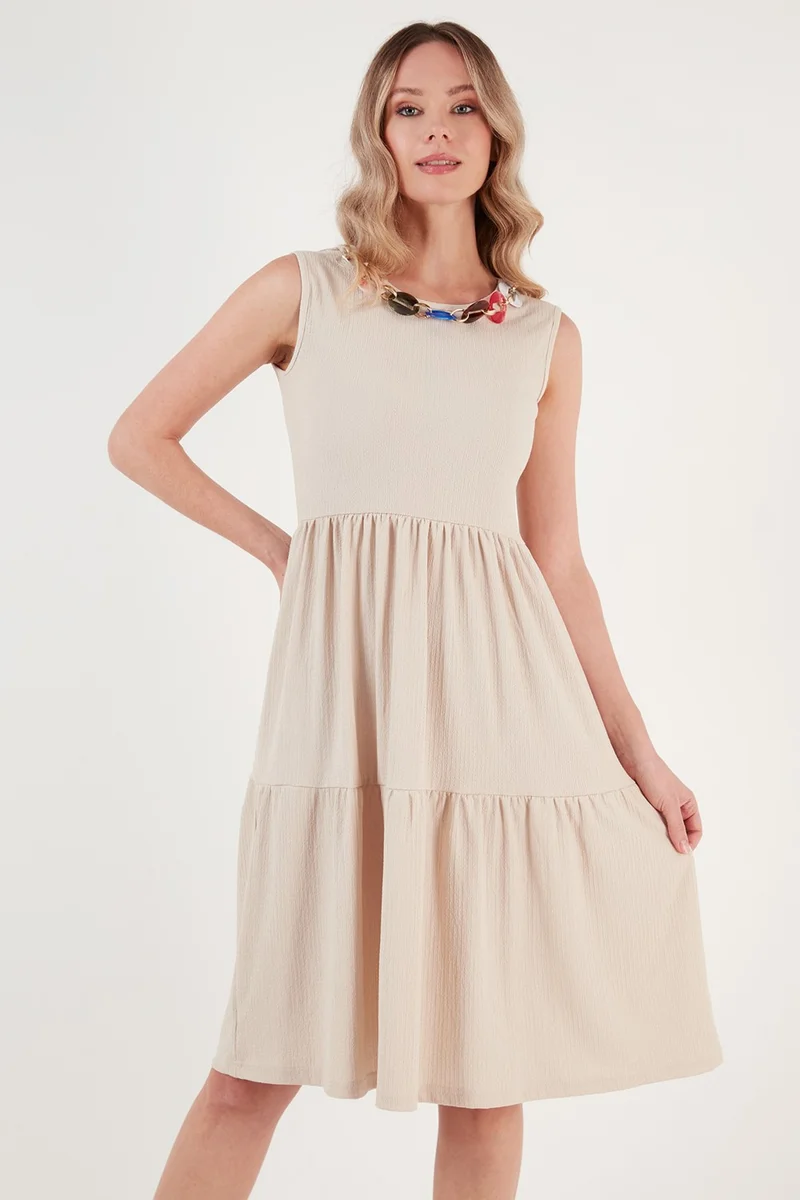 ليلا Tiered Knit Dress
