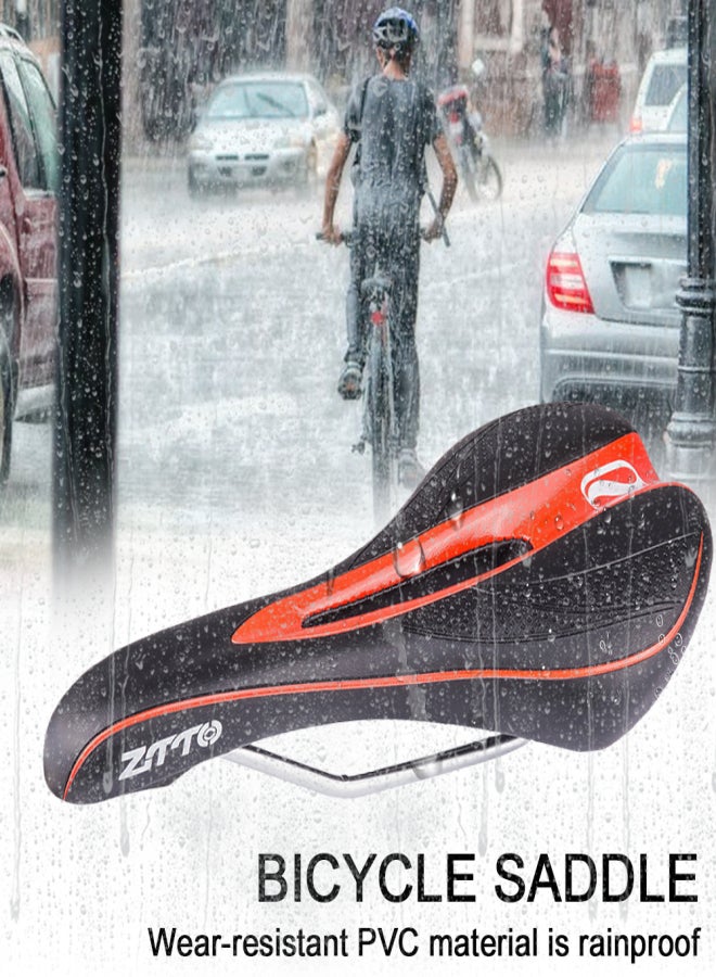 ZTTO Bicycle Saddle Wide Hollow Bike Racing Seats Mountain Road Bike Breathable Light Weight Bicycle Seats - Image 2