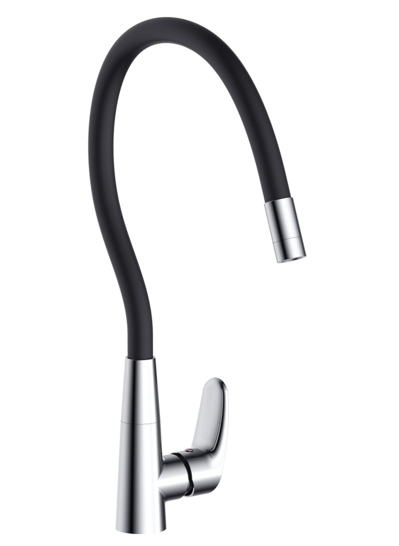 HESANIT HESANIT Luna Kitchen Sink Faucet With Flexi Spout Black Chrome - 6771BC 