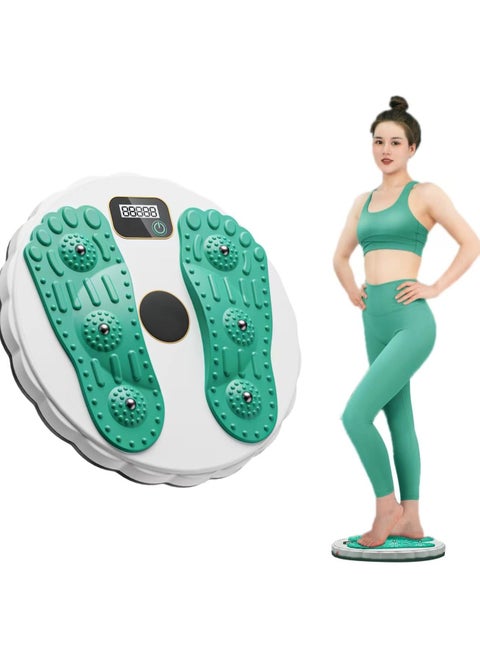 Twist Board for body-building Exercise and Fitness with Electronic counter,Waist Twisting Disk for Core Strength Training and Slimming with 6 Magnetic beads & Non-Slip Bottom