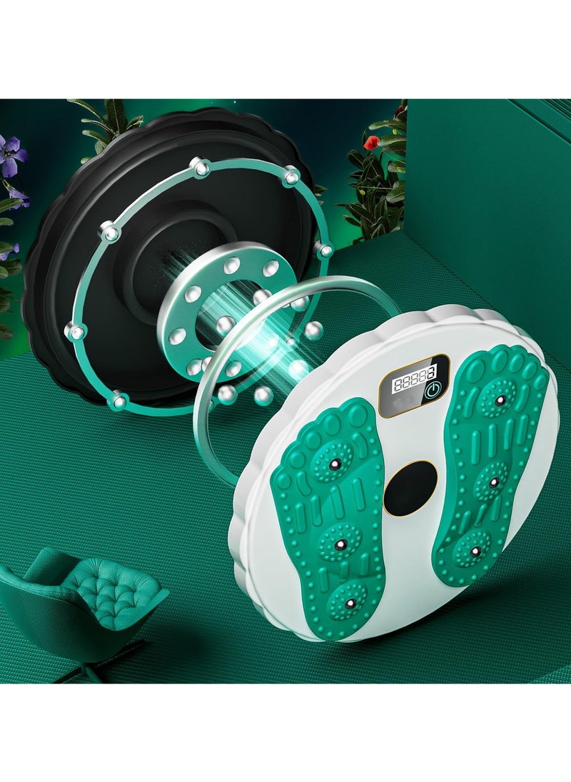 Twist Board for body-building Exercise and Fitness with Electronic counter,Waist Twisting Disk for Core Strength Training and Slimming with 6 Magnetic beads & Non-Slip Bottom