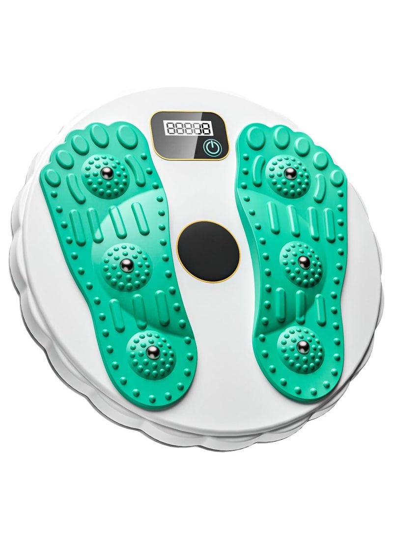 Twist Board for body-building Exercise and Fitness with Electronic counter,Waist Twisting Disk for Core Strength Training and Slimming with 6 Magnetic beads & Non-Slip Bottom