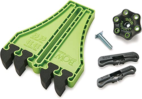 BOW Products Portable Saw Featherbaord FP5 Featherboard for Tables Saws Contractor Saws or Smaller Table Surfaces EVA Feathers that Reduce Kickback Woodworking Tools and Safety Accessories