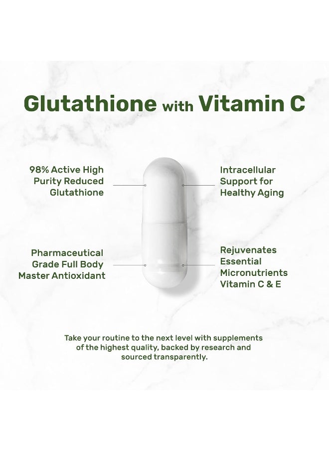DEAL SUPPLEMENT Glutathione Supplement 1,000Mg Per Serving, 98% Purity | Plus Vitamin C 500Mg, Active Reduced Form (Gsh) | 60 Capsules – Intracellular Antioxidant – Supports Detoxification* & Immune Health  - Image 3