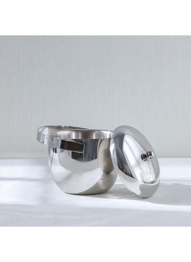 DANUBE HOME - Danube Bar Collection Ice Bucket Silver – Premium Stainless Steel, Elegant Design with Lid & Handle, Perfect for Chilling Ice, Wine, Champagne, Ideal for Home Bars & Parties OD 16 X H 18CM, 1.35L - Image 1