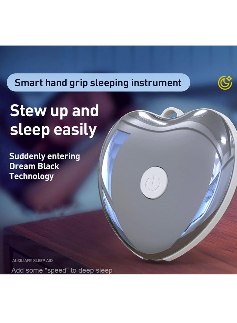 Sleep Aid Device Handheld for Insomnia Relief USB Charging Microcurrent Machine, Instrument  Anxiety Improve Silver - Image 4
