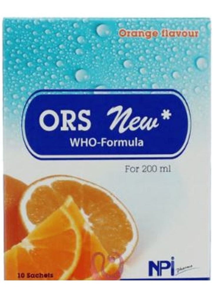 ORS ORS Orange Flavor 10 Sachets 