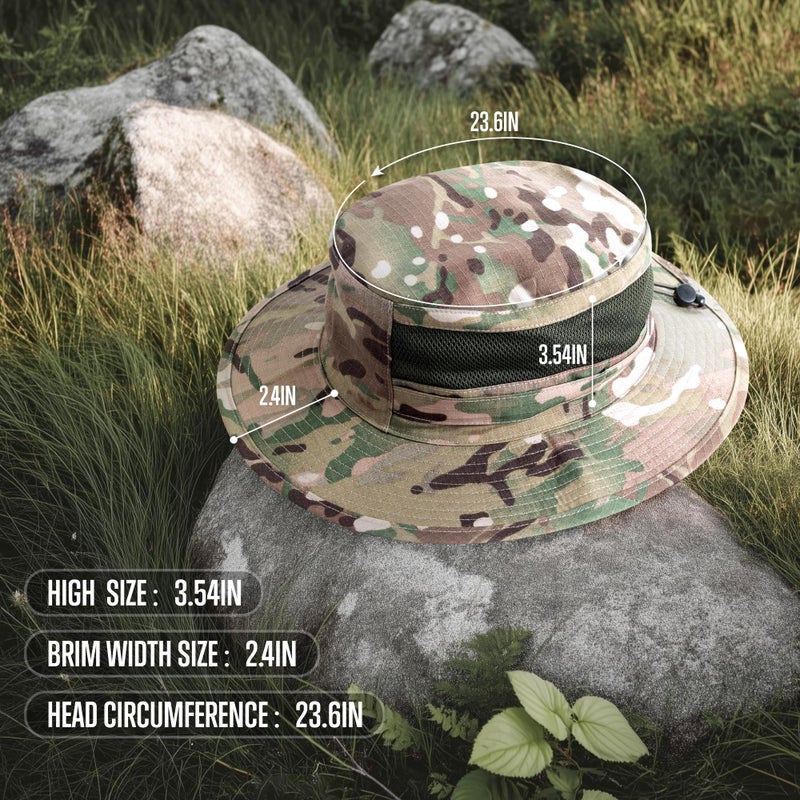GLORYFIRE Boonie Hat Military Tactical Boonie Hats for Men Women Hunting Fishing Outdoor Green - Image 2