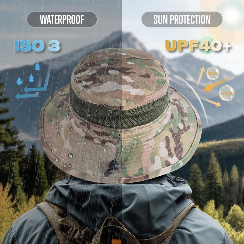 GLORYFIRE Boonie Hat Military Tactical Boonie Hats for Men Women Hunting Fishing Outdoor Green - Image 3