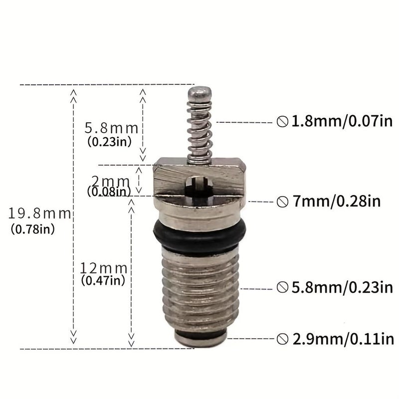50 Pack High Pressure Brass And Aluminum Alloy Copper Air Conditioning Refrigeration Valve Tire Valve Core Repair Kit - Image 3
