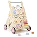Pithfor Wooden Baby Walker Baby Push Walker Push Walker Toys for Babies Learning to Walk SittoStand with Montessori Sensory Toy Activity Center for Girls Boys - Image 3