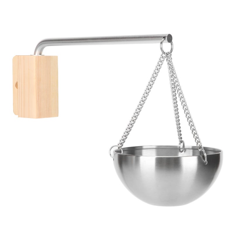 Stainless Steel Sauna Bowl Adjustable Chain Fast Heating Easy To Add Oil - Easy To Install Sauna Essential Oil Holder for Home Sauna and Spa - Image 4