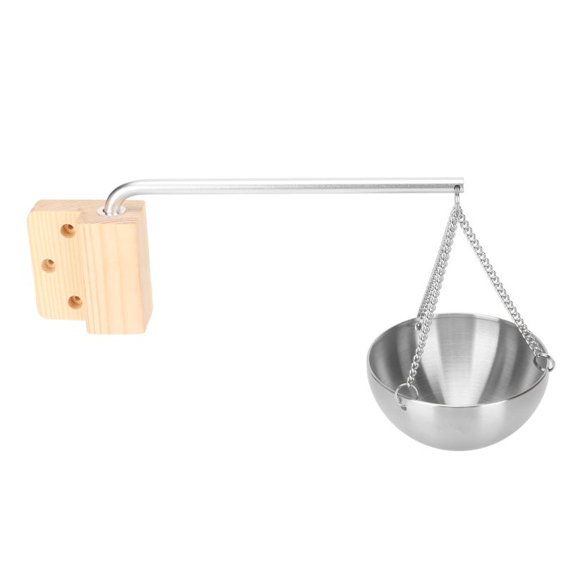 Stainless Steel Sauna Bowl Adjustable Chain Fast Heating Easy To Add Oil - Easy To Install Sauna Essential Oil Holder for Home Sauna and Spa - Image 1