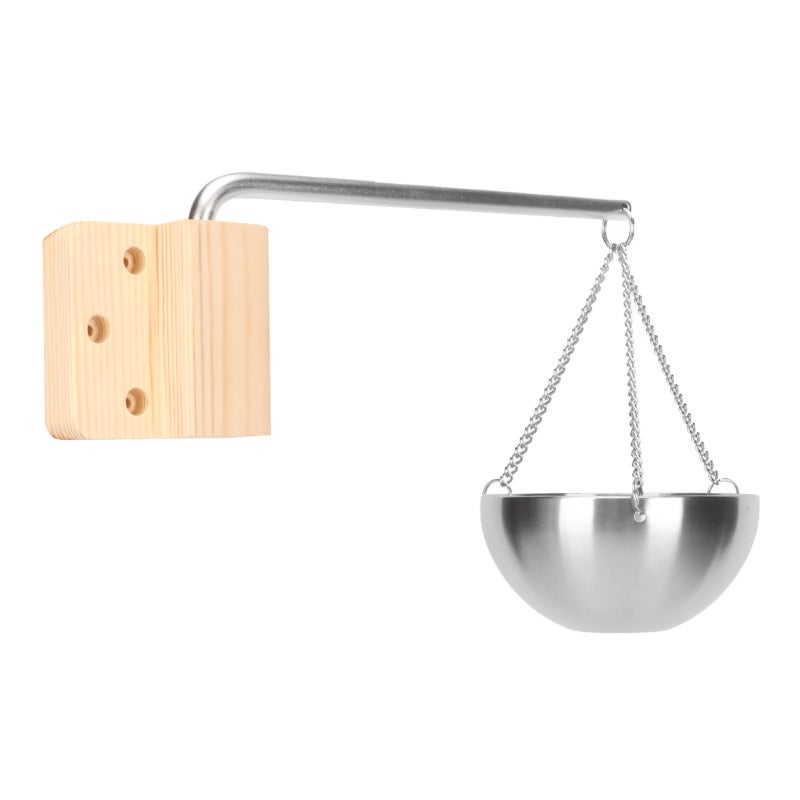 Stainless Steel Sauna Bowl Adjustable Chain Fast Heating Easy To Add Oil - Easy To Install Sauna Essential Oil Holder for Home Sauna and Spa - Image 5
