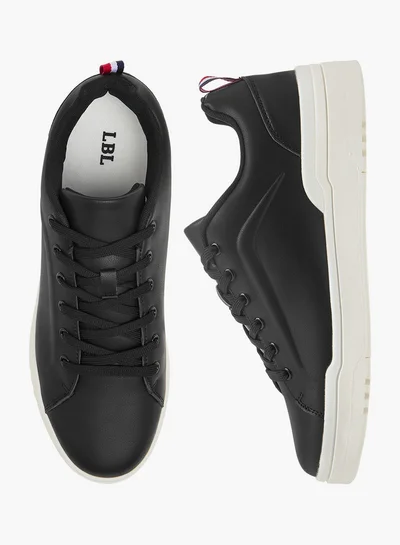 LBL by Shoexpress Men's Solid Sneakers with Lace-Up Closure