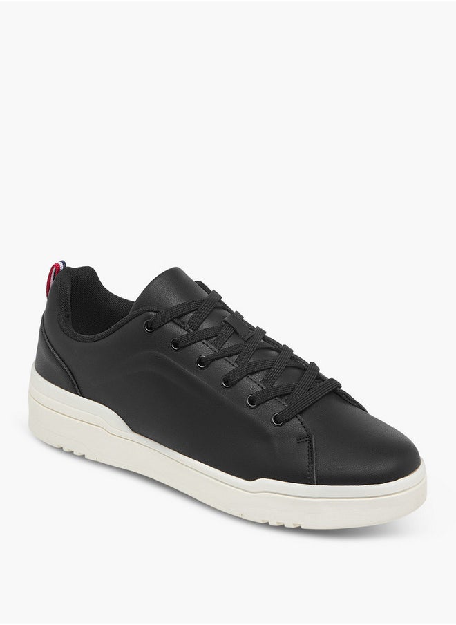 LBL by Shoexpress Men's Solid Sneakers with Lace-Up Closure  - Image 2