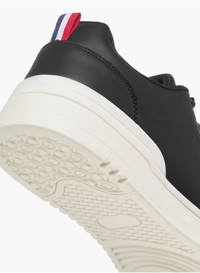 ال بي ال من شو اكسبرس Men's Solid Sneakers with Lace-Up Closure