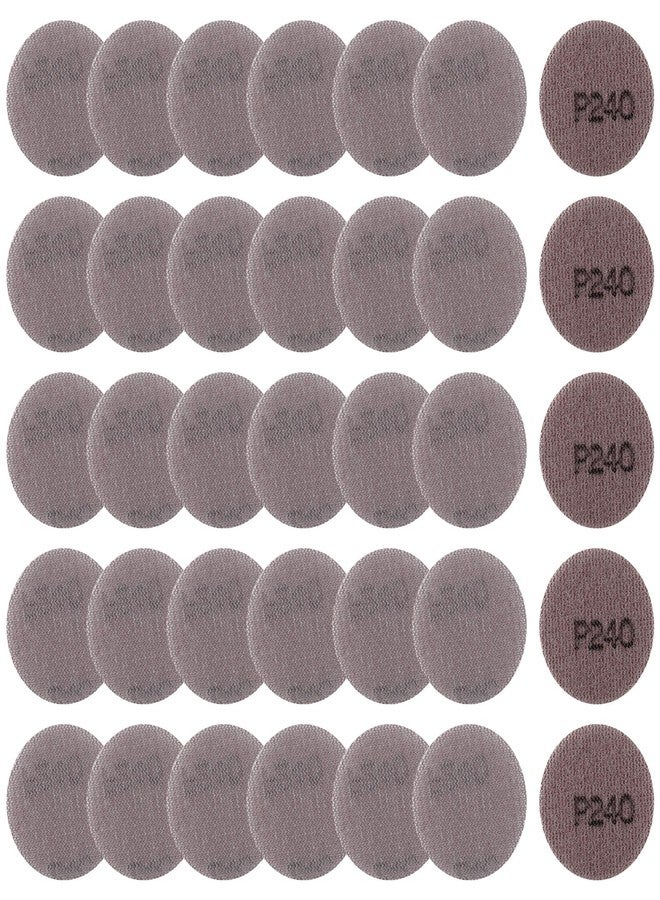 LEONTOOL 2 Inch Mesh Abrasive Mesh Sandpaper Hook and Loop Sanding Discs 240 Grit, Pack of 35 Dust Free Net Sandpaper Abrasives Pads Drywall Sander Sandpaper for Metal, Wood, Composites - Image 1
