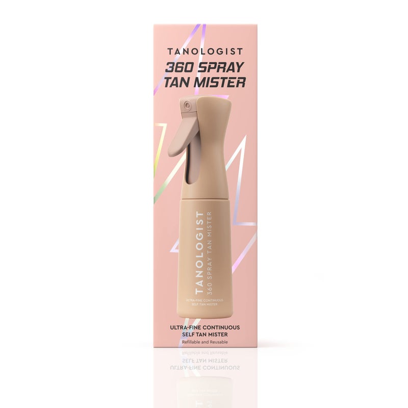 Tanologist 360 Spray Tan Mister, Refillable, For Tanning Water, Fine-Mist Self-Tanning Spray Bottle, For Streak-Free Coverage, Compact, Reusable Design For Travel, 6.76 fl. oz/200 ml Bottle - Image 1