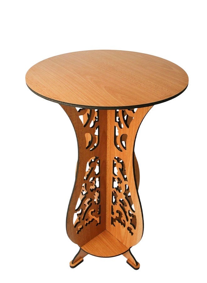 Decorative Wooden Side Table - Image 1