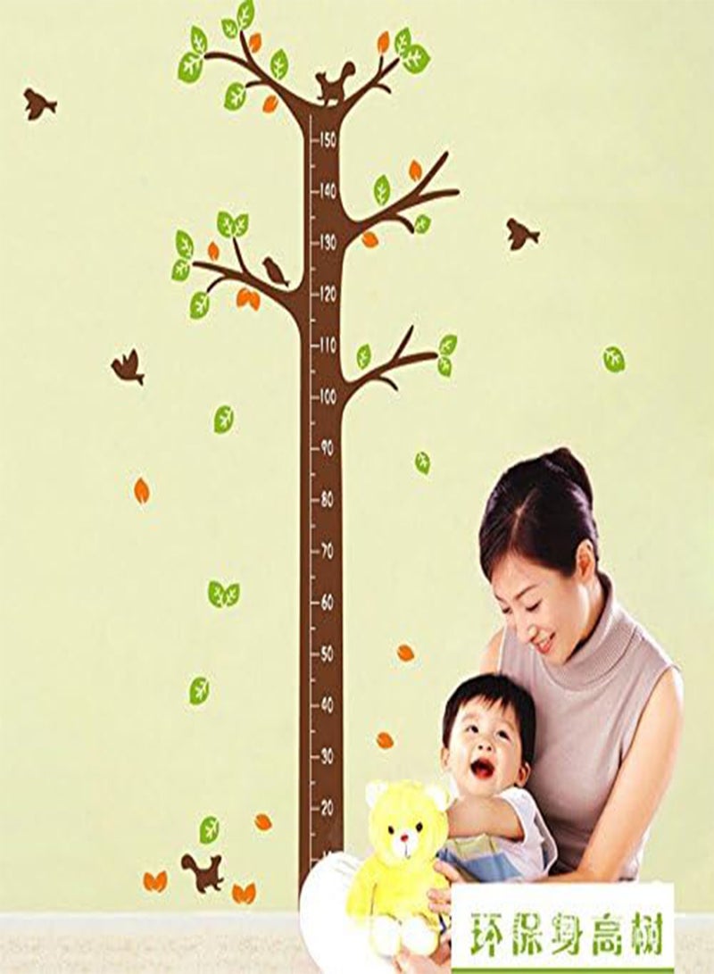 GGOOT Removable Wiederverwandbares Height Wall Picture in Animal Design Series Cartoon Animal Baby Height Chart Measure Decal for Living Room and Bedroom Decoration Wall Sticker Wall Paper Wall sticker in Various Sizes and Designs, Multi-Coloured - Image 5