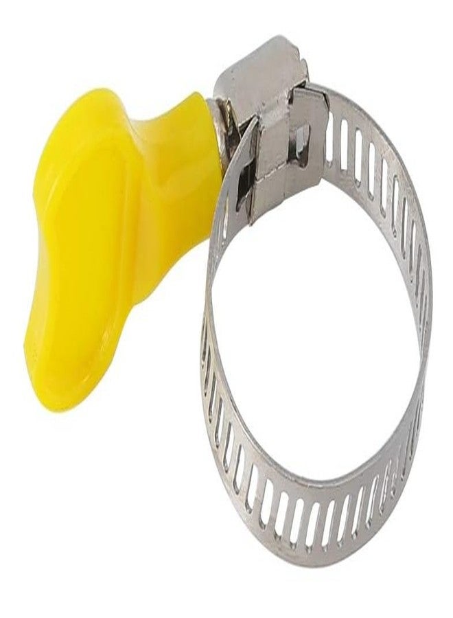 ES EKSAFAR ESEKSAFAR Plastic Turn key Easy Adjustable Butterfly Hose clamp Pipe clip set (10pc - 1.5 inch) - Image 3