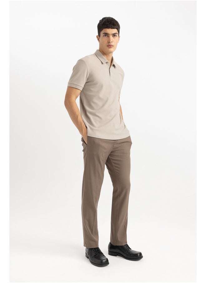 DeFacto - Man Smart Casual Modern Fit Polo Neck Short Sleeve Knitted Polo T-Shirt - Image 1