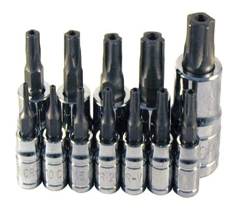 ATD Tools 13778 12Piece 5Lobe TamperResistant Star Plus Bit Socket Set