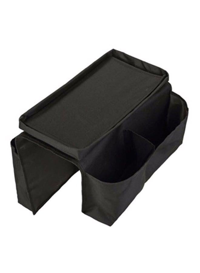 Sofa Armrest Organizer With 6 Pockets Black  - Image 1