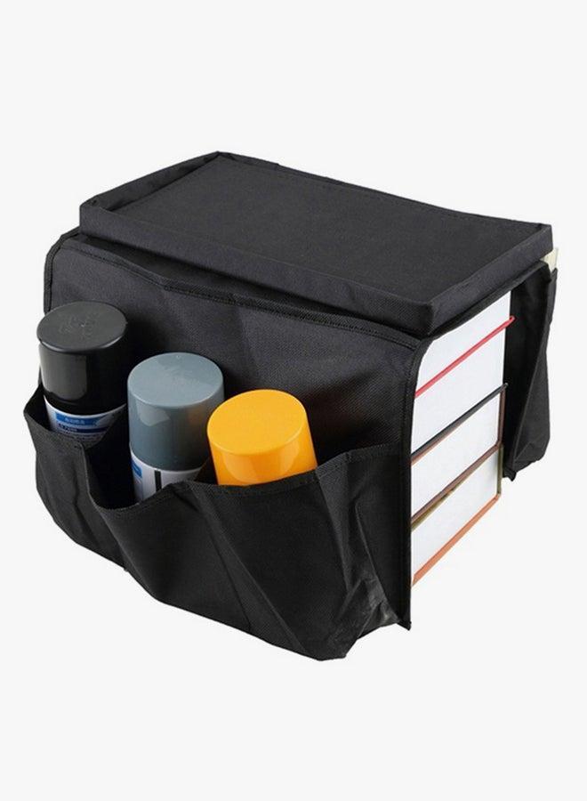 Sofa Armrest Organizer With 6 Pockets Black  - Image 2