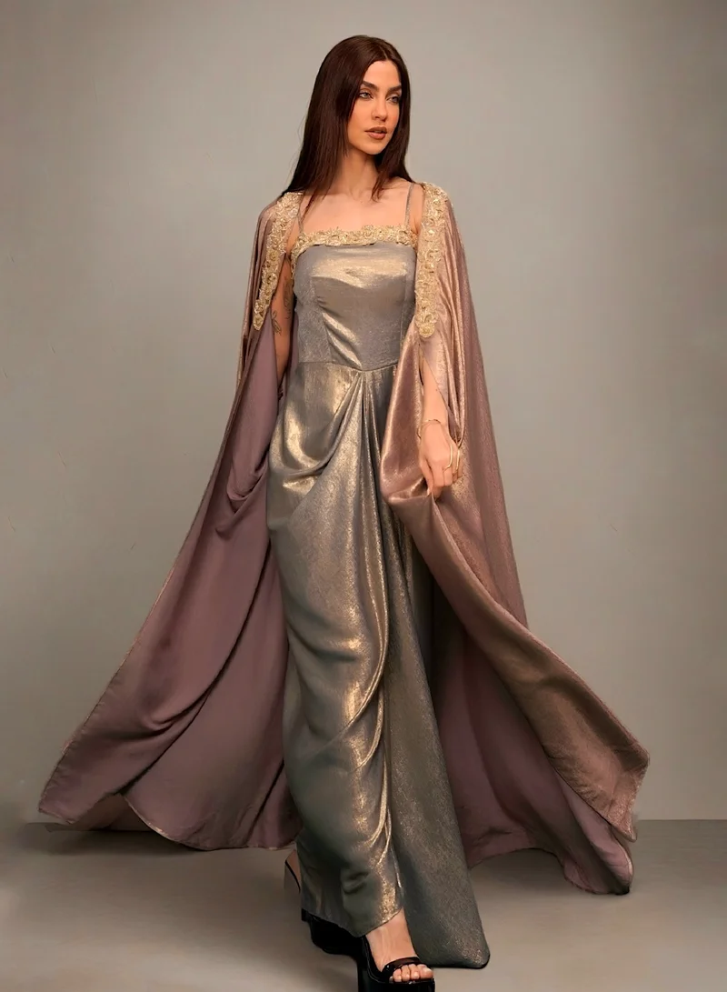 إكستاسي طقم فستان لامع