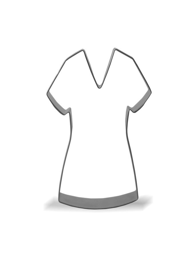Keewah Nurse Scrubs Cookie Cutter, 4.1”, Stainless Steel - Image 1