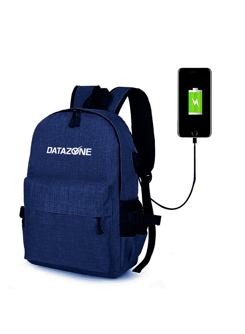 Datazone University backpack, school backpack, business lightweight Travel backpack with USB Charging Port & Headphone interface for College Student for women, men, fits under 15.6 inch laptop notebook DZ-906 - Image 1
