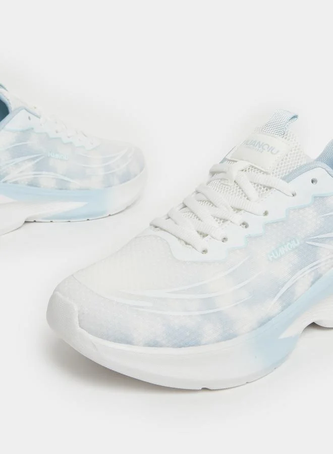Styli Patterned Lace Up Sneakers
