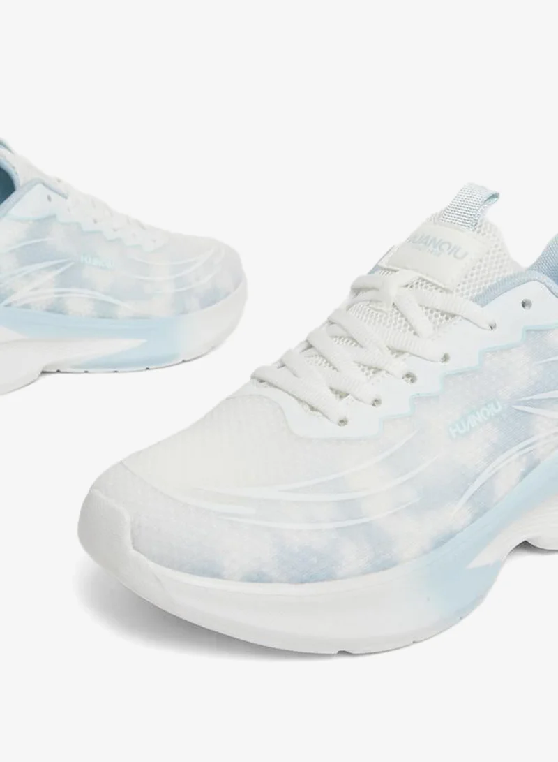 Styli Patterned Lace Up Sneakers