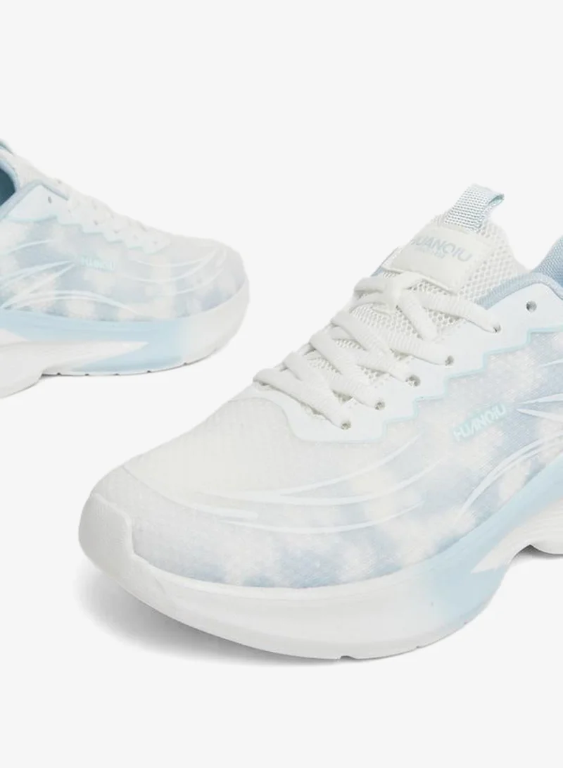 Styli Patterned Lace Up Sneakers