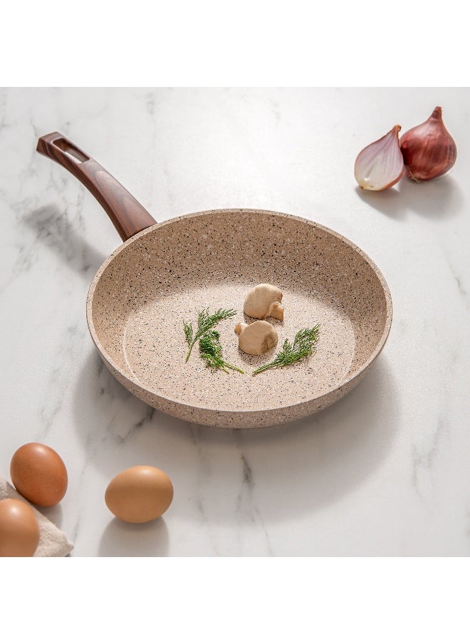 ALBERTO - Alberto Granite Frypan with Wooden Handle 26 cm - Image 1