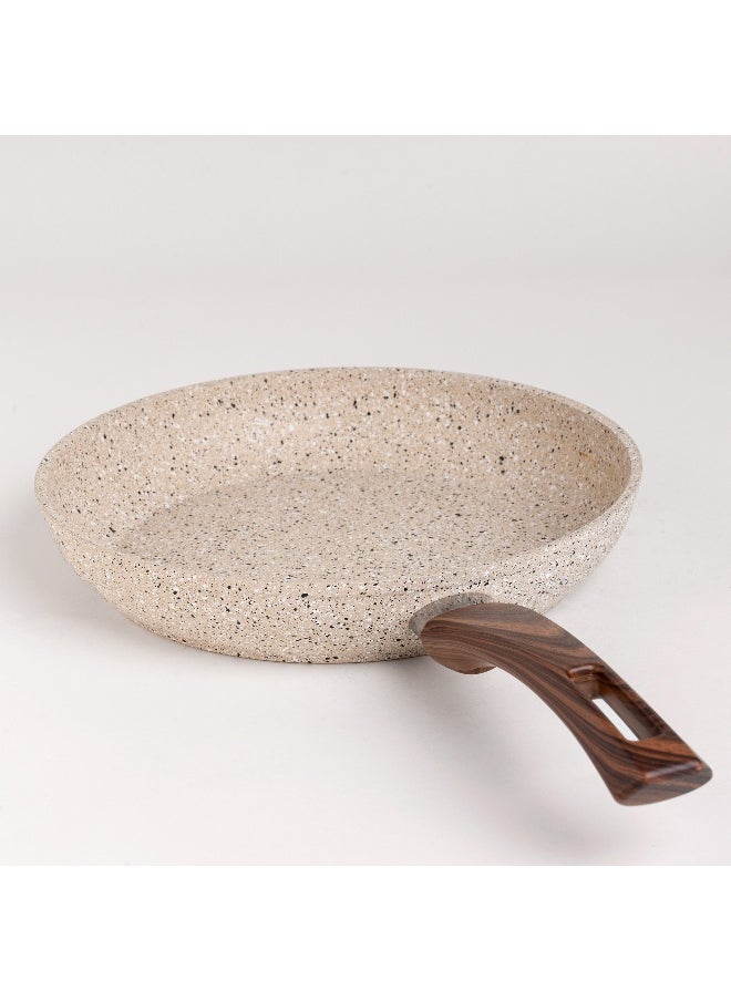 ALBERTO - Alberto Granite Frypan with Wooden Handle 26 cm - Image 1