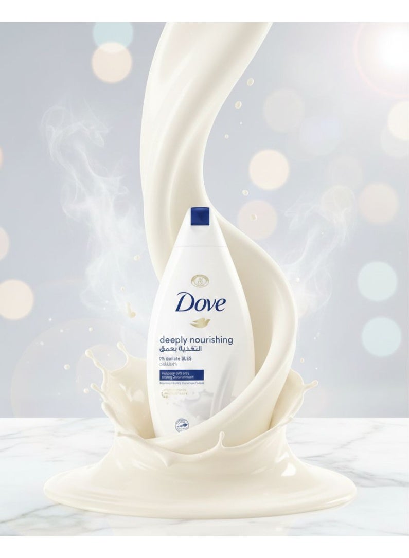Dove DEEPLY NOURISHING BODY WASH 500ML - Image 5