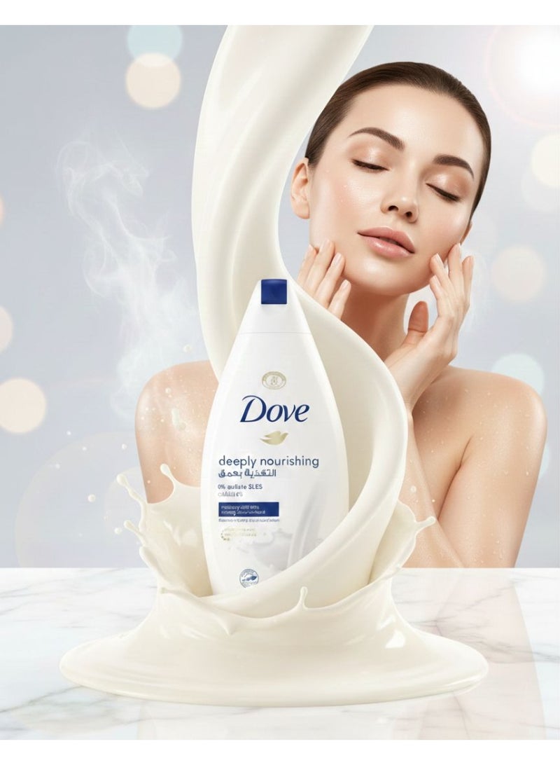 Dove DEEPLY NOURISHING BODY WASH 500ML - Image 4