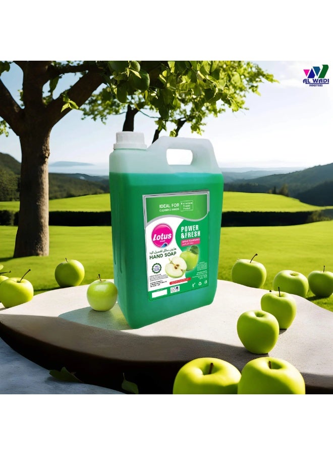 Lotus Power & Fresh Liquid Hand Wash Apple Fragrance 5 L  - Image 2